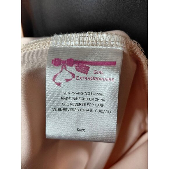 Bridesmaid Satin Robe By Girl Extraordinaire 1X/2X Light Pink - Picture 5 of 6